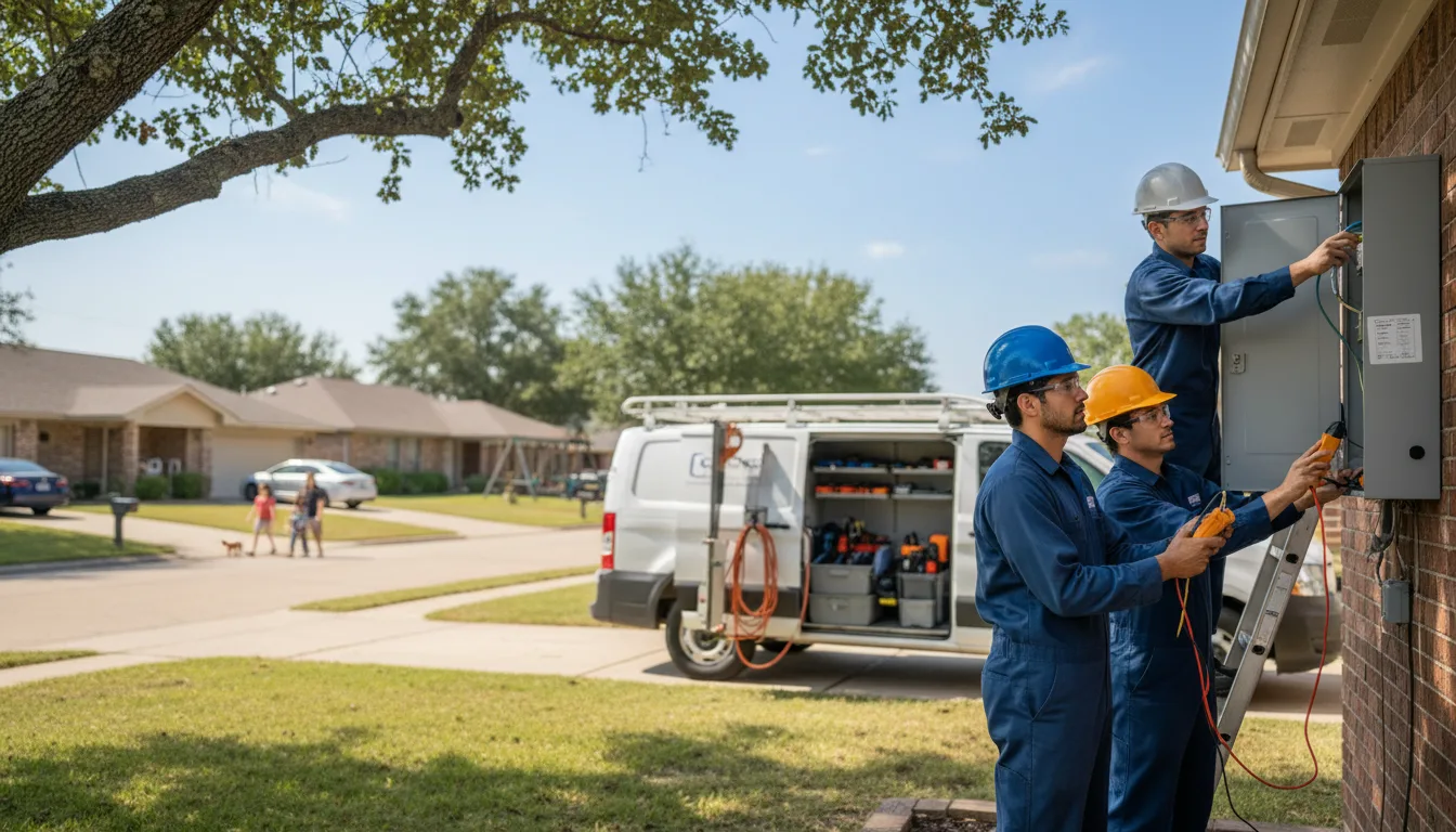 Certified electrician providing emergency electrical services in Sciota, IL
